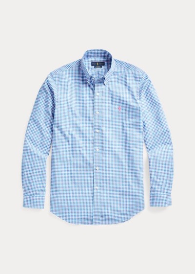 Men's Polo Ralph Lauren Classic Fit Plaid Poplin Shirts | 170543BZJ